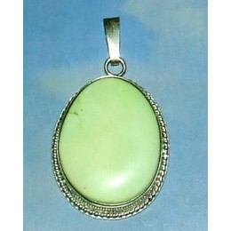 Hõberipats - naturaalse rohelise türkiisiga