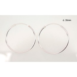 Hõbekõrvarõngad - lihtsad rõngad