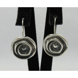 Hõbekõrvarõngad - spiraallilled