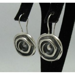 Hõbekõrvarõngad - spiraallilled