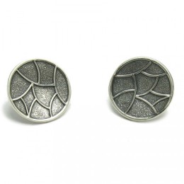 Hõbekõrvarõngad - tume ring