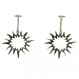 Hõbekõrvarõngad - päike