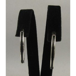 Hõbekõrvarõngad - rõngad nahaga