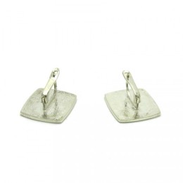 Hõbekõrvarõngad - spiraal ruudus