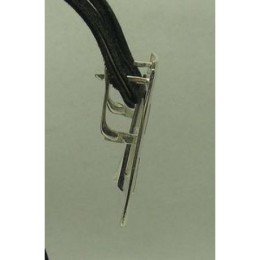 Hõbekõrvarõngad - ristkülik spiraaliga