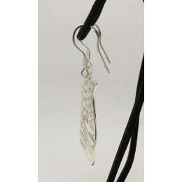 Hõbekõrvarõngad - kandilised triibud