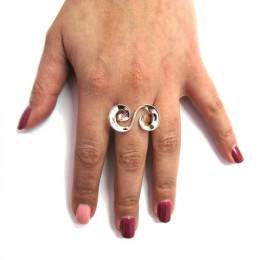 Hõbesõrmus -  spiraal