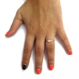 Kihlasõrmus - 4mm tsirkooniga