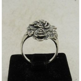 Hõbesõrmus - tume roos