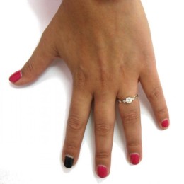 Kihlasõrmus - 3 tsirkooni