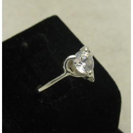 Kihlasõrmus - süda tsirkooniga Kihlasõrmus - süda tsirkooniga