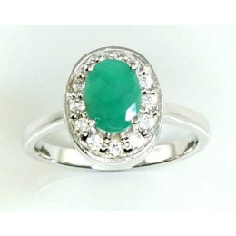 Hõbesõrmus - Orio kollektsioonist smaragdiga