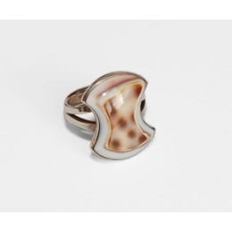 Hõbesõrmus - Emapärli plaadiga