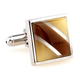 Mansetinööbid - pruun emapärl