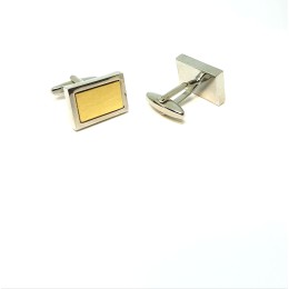 Mansetinööbid - matt kuldne ristkülik