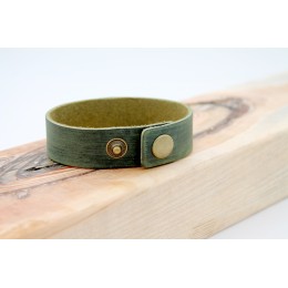 Nahast käevõru - roheline või sinine