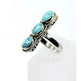 Hõbesõrmus - türkiisiga