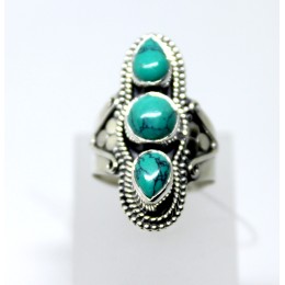 Hõbesõrmus - türkiisiga 2