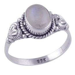 Hõbesõrmus - kuukiviga 4