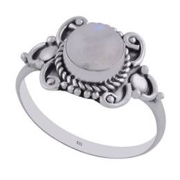 Hõbesõrmus - kuukiviga 3