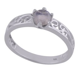 Hõbesõrmus - kuukiviga filigraanne