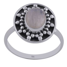 Hõbesõrmus - kuukiviga 2