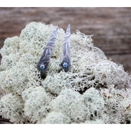 Hõbekõrvarõngad - Cortex sinise tsirkooniga