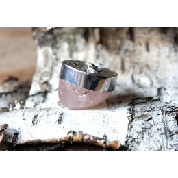 Hõberipats - suur roosa kvarts