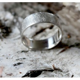 Hõbesõrmus - mateeritud