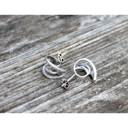 Hõbekõrvarõngad - Swirl