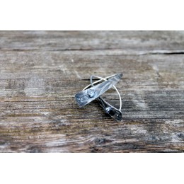 Hõbekõrvarõngad - Cortex sinise tsirkooniga