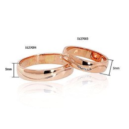 Kullast abielusõrmus 1100543(Au-R)_CZ