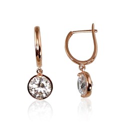 'Inglise' sulguriga kullast kõrvarõngad 1200432(Au-R)_CZ