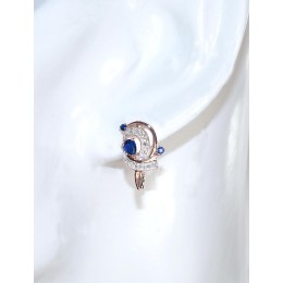 'Inglise' sulguriga kullast kõrvarõngad 1200503(Au-R+PRh-W)_DI+SA