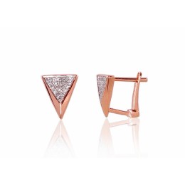 'Inglise' sulguriga kullast kõrvarõngad 1200793(Au-R+PRh-W)_DI