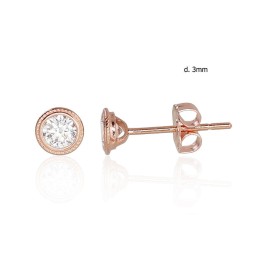 Kullast naelkõrvarõngad 1200951(Au-R)_CZ