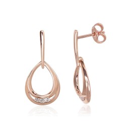 Kullast naelkõrvarõngad 1201007(Au-R)_DI