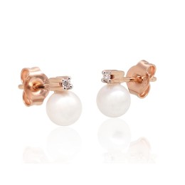 Kullast naelkõrvarõngad 1201487(Au-R+PRh-W)_DI+PE