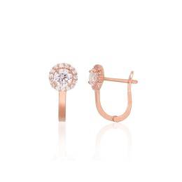 'Inglise' sulguriga kullast kõrvarõngad 1201701(Au-R)_CZ