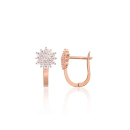 'Inglise' sulguriga kullast kõrvarõngad 1201703(Au-R)_CZ