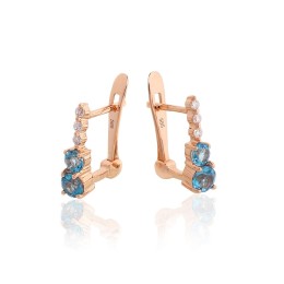 'Inglise' sulguriga kullast kõrvarõngad 1201768(Au-R)_DI+TZB