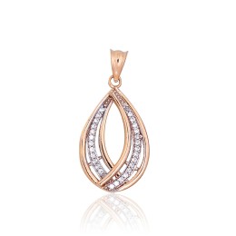 Kuldripats 1301014(Au-R+PRh-W)_CZ