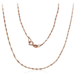 Kuldkett Singapore 1 mm , kantide teemanttöötlus 1400030(Au-R)