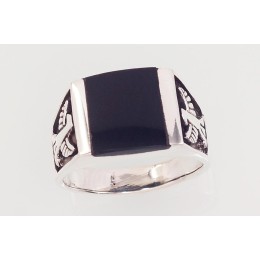 Hõbesõrmus 2101587(POx-Bk)_ON