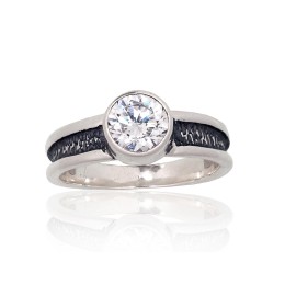 Hõbesõrmus 2101825(POx-Bk)_CZ