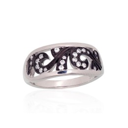 Hõbesõrmus 2101971(PRh-Gr+PRh-Bk)_CZ