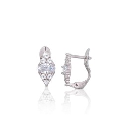 'Inglise' sulguriga hõbekõrverõngad 2201514(PRh-Gr)_CZ