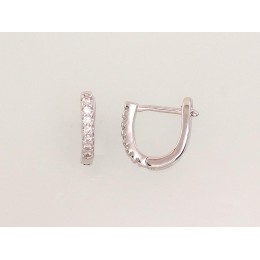 'Inglise' sulguriga hõbekõrverõngad 2202949(PRh-Gr)_CZ