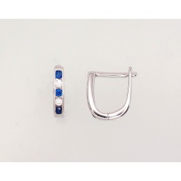 'Inglise' sulguriga hõbekõrverõngad 2202950(PRh-Gr)_CZ+CZ-B