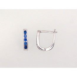 'Inglise' sulguriga hõbekõrverõngad 2202950(PRh-Gr)_CZ-DB